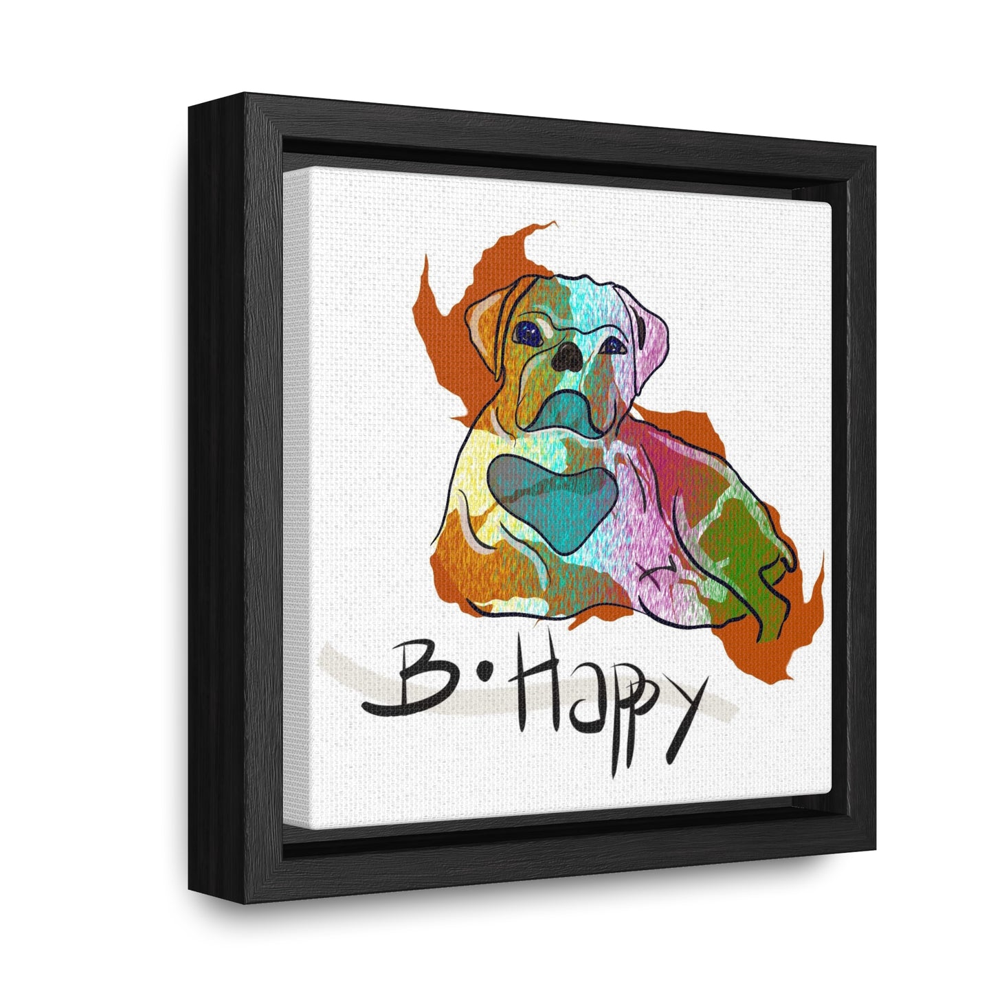 Babas Be Happy Gallery Canvas Wraps, Square Frame