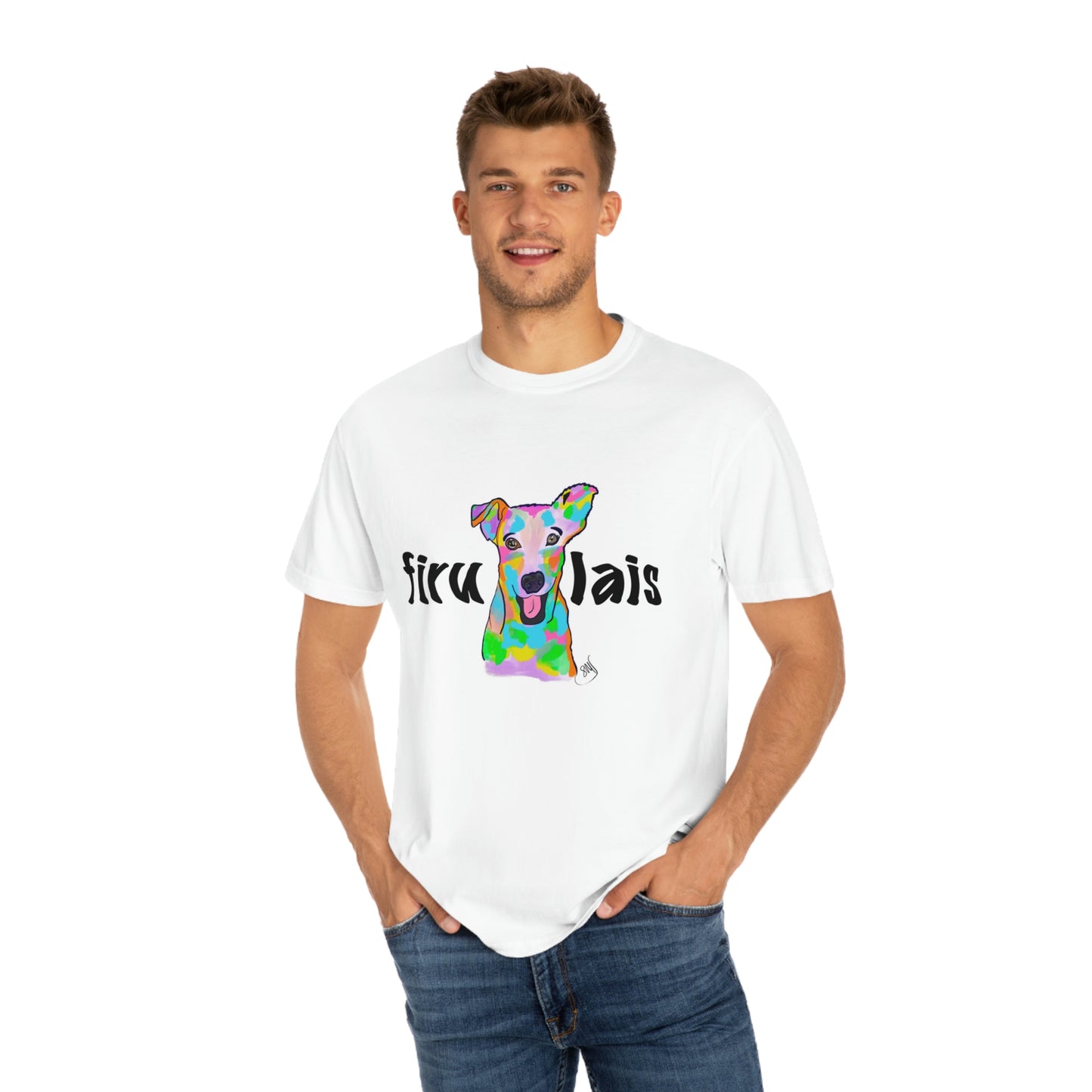 Firulais Unisex Garment-Dyed T-shirt